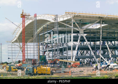 Construction of Terminal Five, Heathrow Airport, London, UK. Stock Photo