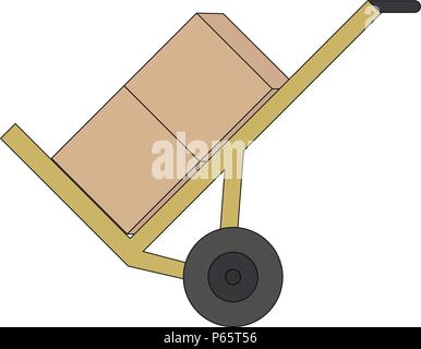 Carriage trolley icon isolated on white background Stock Vector
