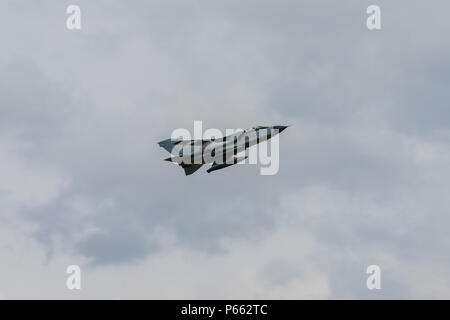 BERLIN, GERMANY - APRIL 27, 2018: Multirole aircraft Panavia Tornado ECR. Exhibition ILA Berlin Air Show 2018. Stock Photo