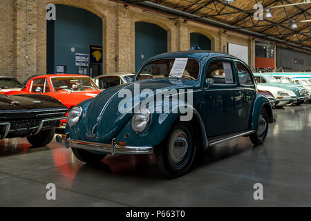 Economy car Volkswagen Beetle Export Modell Typ 11C,1951. Stock Photo