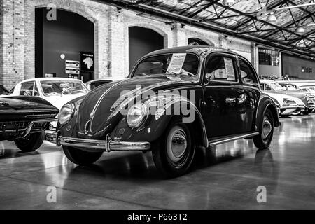 Economy car Volkswagen Beetle Export Modell Typ 11C,1951. Stock Photo