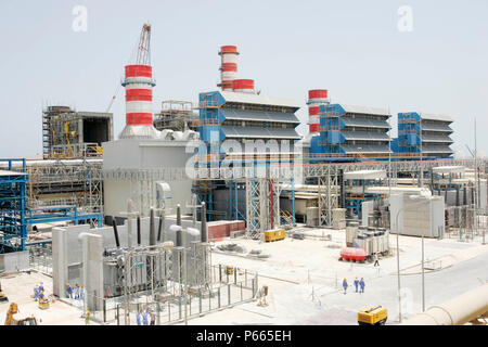 Power station under construction Stock Photo