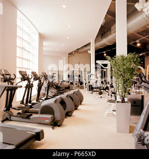 Completed refurbishment, Cannons Health club, London