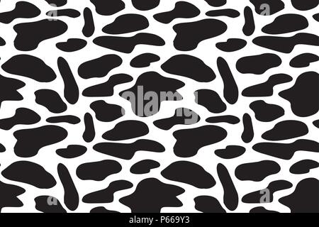 Seamless pattern with abstract black spots,stock vector illustration Stock Vector