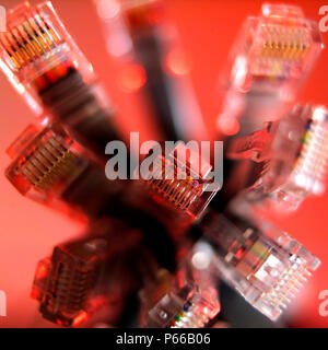 Electronic Cables, HI TEC Industry. Stock Photo
