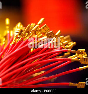 Electronic Cables, HI TEC Industry. Stock Photo