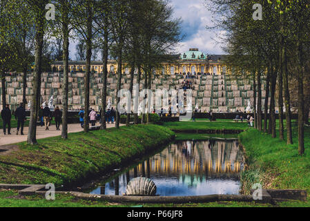 Palace Sanssouci in Potsdam Stock Photo