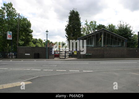 Frontage of Hampton in Arden station, Warwickshire. 2007 Stock Photo