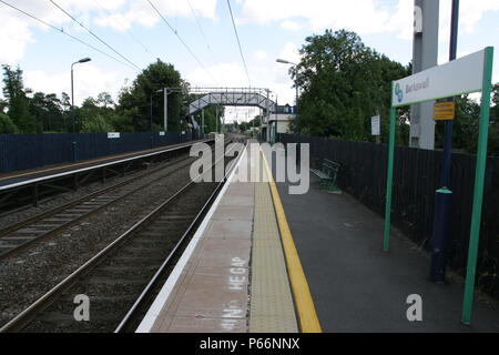 General platform view of Berkswell station, Warwickshire. 2007 Stock Photo