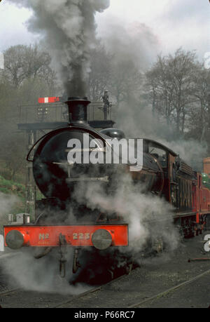 North Yorkshire Moors Railway, Open Day. 0-8-0 No.2238 shunts in Grosmont loco Yard. 06.05.1979. Stock Photo