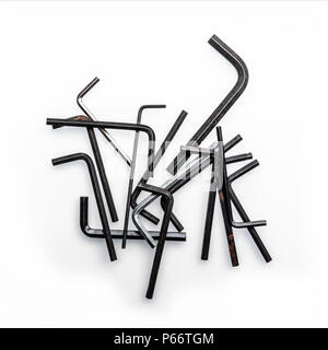 old allen wrenches Stock Photo