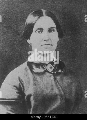 Mary Elizabeth Jenkins Surratt (1820 or May 1823 – July 7, 1865) American boarding house owner who was convicted of taking part in the conspiracy to assassinate President Abraham Lincoln. Sentenced to death, she was hanged, becoming the first woman executed by the United States federal government. Stock Photo