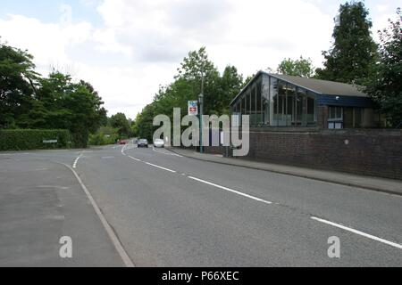 Approach to Hampton in Arden station, Warwickshire. 2007 Stock Photo