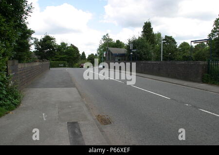 Approach to Hampton in Arden station, Warwickshire. 2007 Stock Photo