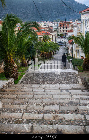 europe, greece, fokida, amfissa, city, houses Stock Photo