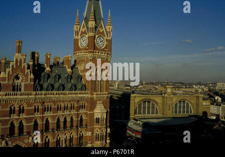 St Pancras and Kings Cross station, London. C1995 Stock Photo