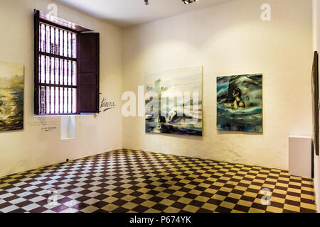 A typical view in Cartagena colombia Stock Photo