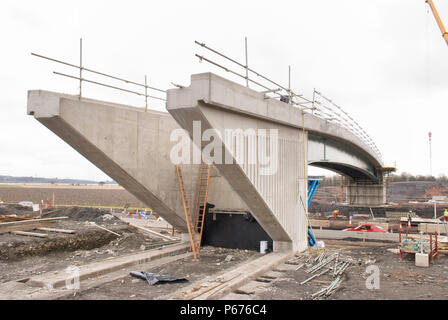 Composite over bridge showing the wing walls Stock Photo