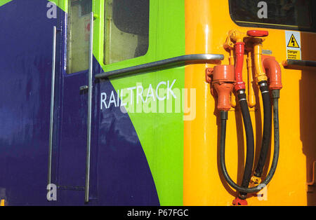 Detail of connections on Network Rail Class 73 Electro Diesel. Stock Photo