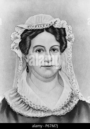 Mrs Andrew Jackson - Rachel Donelson Jackson (1767-1828). She was the wife of US President Andrew Jackson, although she was never a First Lady as she died before his inauguration. Stock Photo