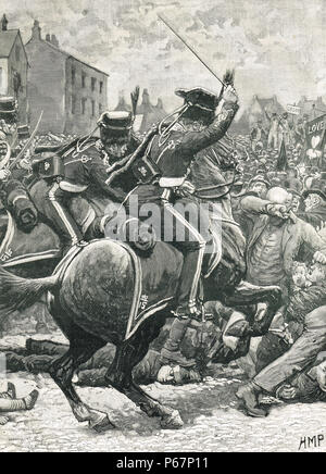 The Peterloo Massacre, 16 August 1819 Stock Photo