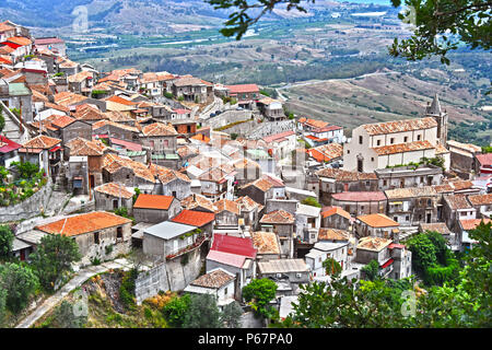 The village of Staiti in the Province of Reggio Calabria, Italy. Stock Photo