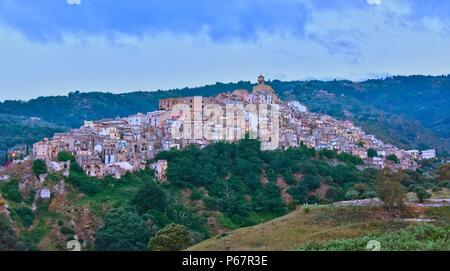 The village of Badolato in the Province of Catanzaro, Italy. Stock Photo