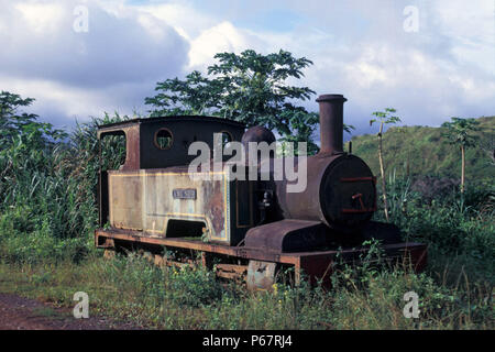 Nsuta Manganese in Ghana once operated these 2'6'' gauge 0-6-0Ts built by Bagnall of Stafford as their No.2413 of 1930. Monday 10 June 1985. Stock Photo