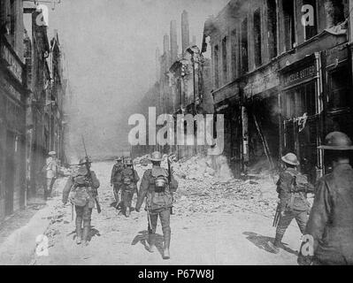 second Battle of Cambrai took place between 8 and 10 October 1918 as part of the Hundred Days Offensive. Stock Photo