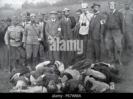 Masacres by Austrian forces of serbians in the opening weeks of World war one Stock Photo