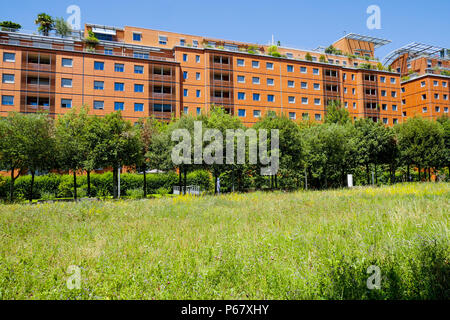 Residential complexes at International City district, Lyon, France Stock Photo