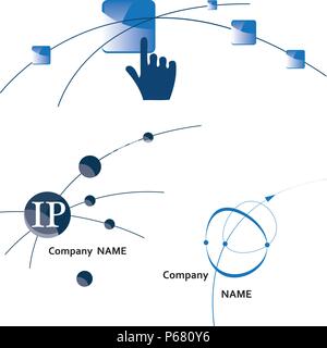 Global communication. Vector Illustration. Stock Vector