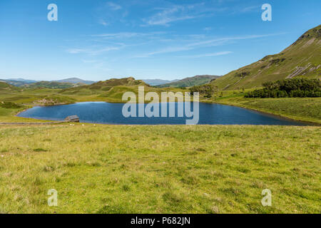 Cregennan Lakes Stock Photo
