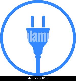 European Electric Plug icon, symbol. Europe standart Stock Vector