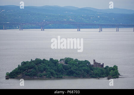 Abandoned Docks In The Hudson River And Manhattan As Seen From