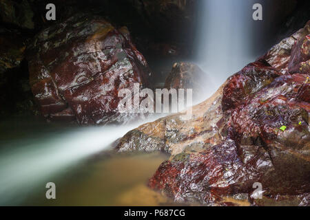The beautiful waterfalls Chorro las Yayas, Cocle province, Republic of Panama. Stock Photo