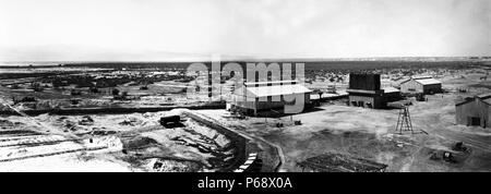 The Palestine Potash Company. Now known as The Dead Sea Works, this is an Israeli potash plant in Sdom, on the Dead Sea coast of Israel. Stock Photo