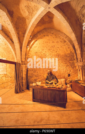 The Tithe Barn in Provins, France Stock Photo