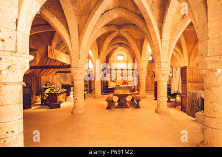 The Tithe Barn in Provins, France Stock Photo