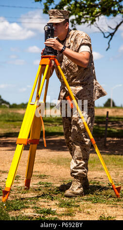 The Trimble 5600 Robatic Total Station is used in order to properly ...