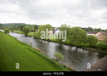 A view participants see during the 49th Annual Marche Internationale de Diekirch, Diekirch, Luxembourg, May 21, 2016. This is an annual international marching event hosted by the Luxembourg Army and the city of Diekirch. Civilians and Military participants complete 80 kilometers during a two day period around the vicinity of Diekirch, Luxembourg. (U.S. Army photo by Spc. Tracy McKithern/Released) Stock Photo