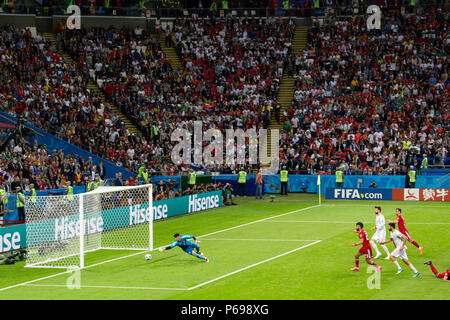 Spain defeats Iran at World Cup Russia 2018 in Kazan Arena on 20 June 2018. Stock Photo