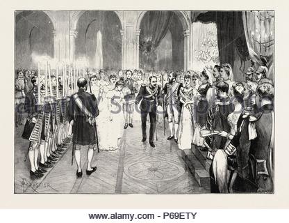 Torch dance, at the marriage of Princess Margaret of Prussia to Stock ...