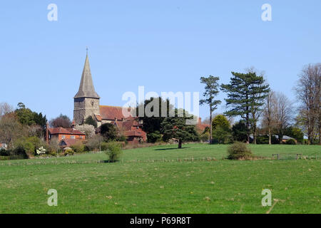 All Saints Church, Old Heathfield, East Sussex, UK Stock Photo