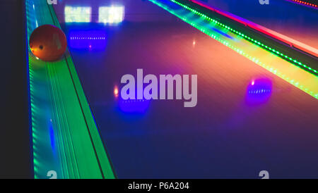 Colorful bowling evening in Amsterdam, The Netherlands Stock Photo