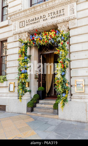 A typical view of the City of london Stock Photo