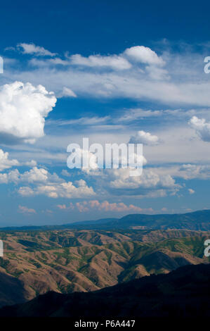 Hells Canyon from Hells Canyon Overlook, Hells Canyon National Recreation Area, Hells Canyon National Scenic Byway,  Oregon Stock Photo