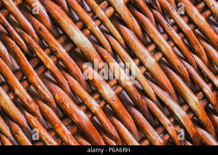 Close up of a diagonal section of a basket weaven pattern Stock Photo
