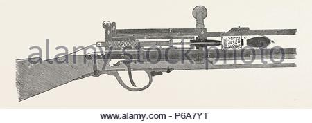 FRANCO-PRUSSIAN WAR: NEEDLE GUN OF DREYSE, ENGRAVING 1870 Stock Photo ...