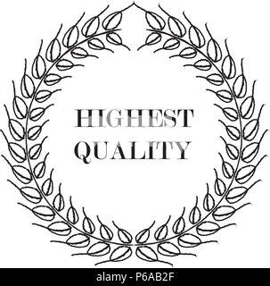 laurel wreath icon vector template Stock Vector